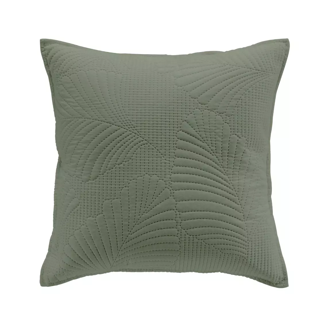 Housse de coussin carrée microfibre (40 x 40 cm) Palombine Vert kaki