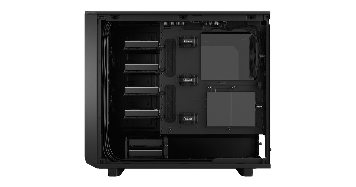 Fractal DesignMeshify 2 Light Tempered Glass midi tower behuizing  (Zwart | 2x USB-A | 1x USB-C | Window)