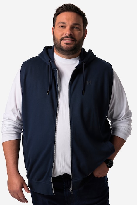 Men+ Sweatweste, Kapuze, Zipper, bis 8 XL