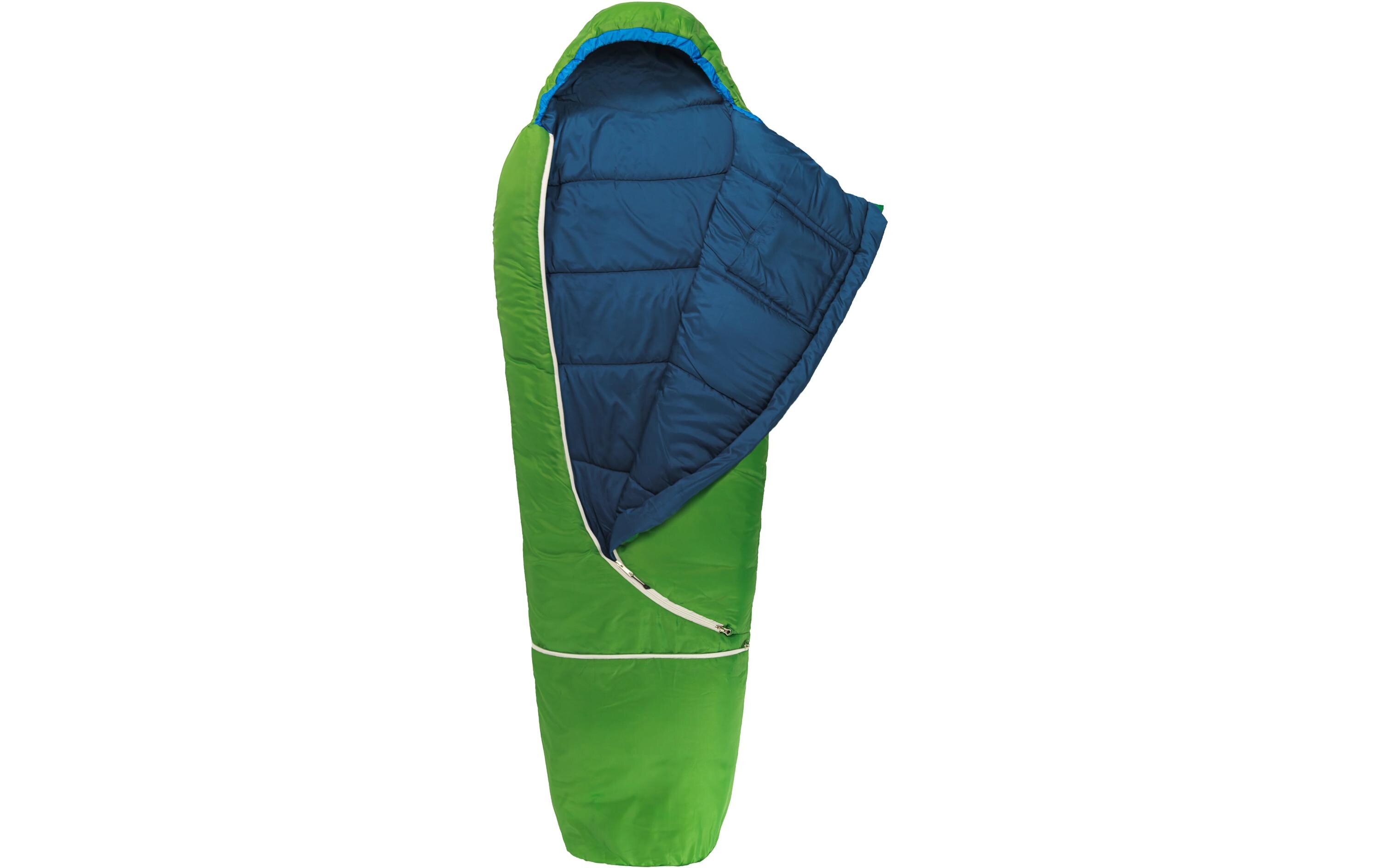 Kinderschlafsack Biopod Wolle Kids World Traveller Green<br>Leichter, mitwachsender Kinderschlafsack