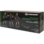 Balance Board Wave, en bois véritable, noir