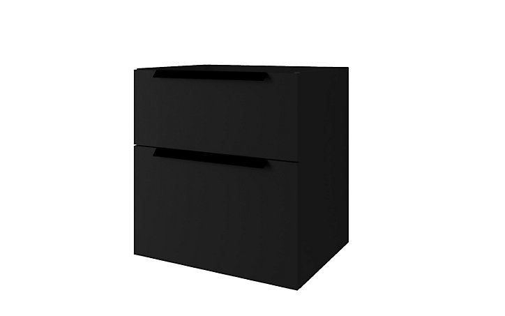 Meuble sous vasque noir mat Urban 60 cm