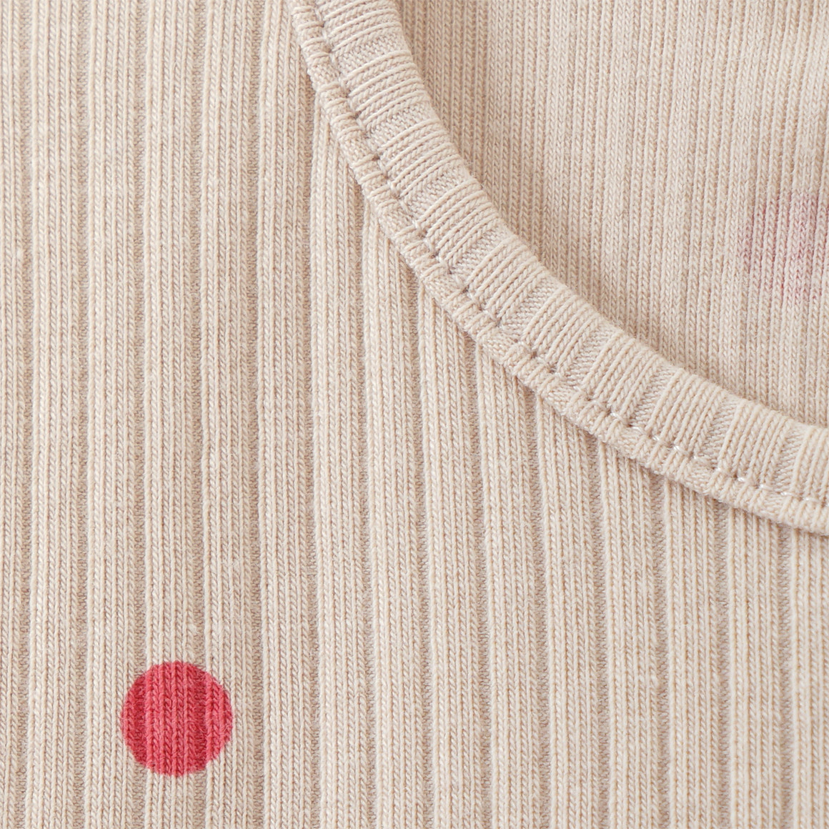Topomini Baby T-Shirt mit Ripp-Struktur hellbeige