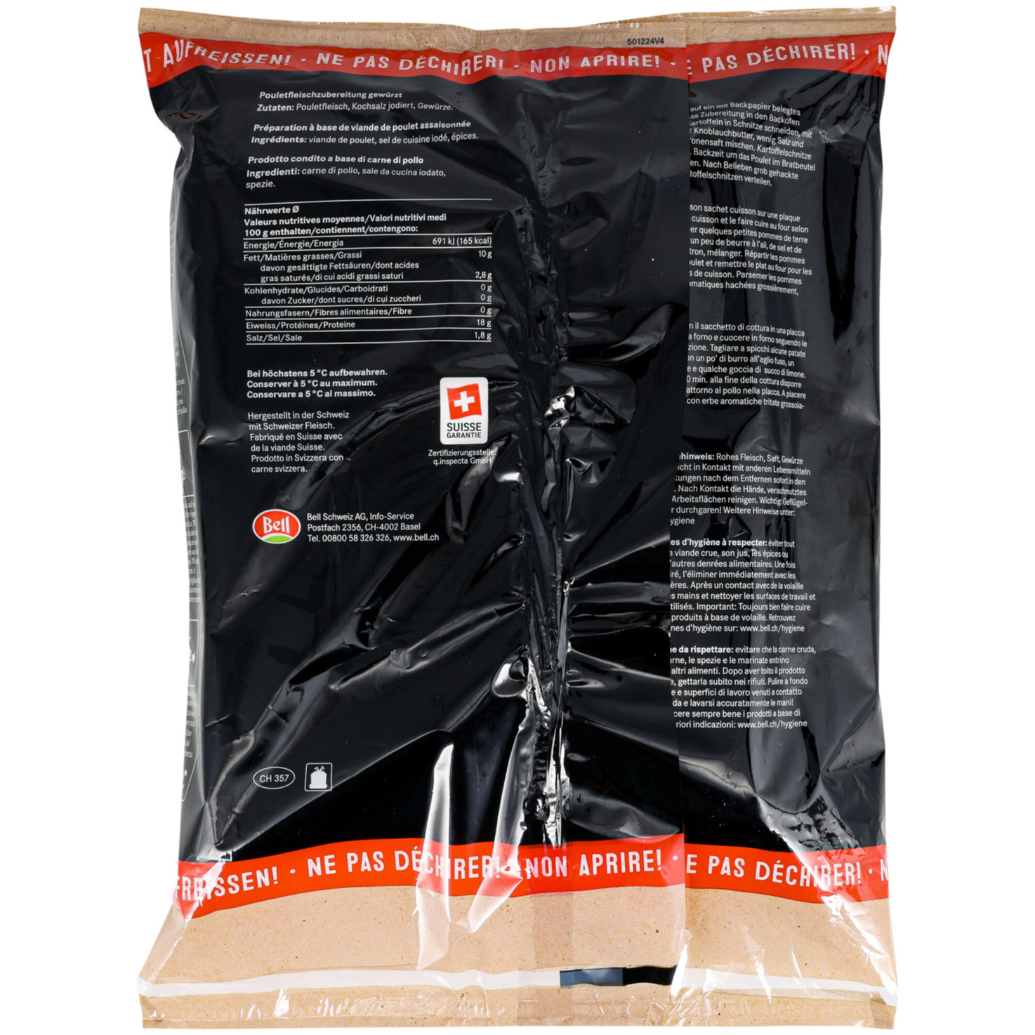 Bell Poulet in der Bratfolie ca. 1000g