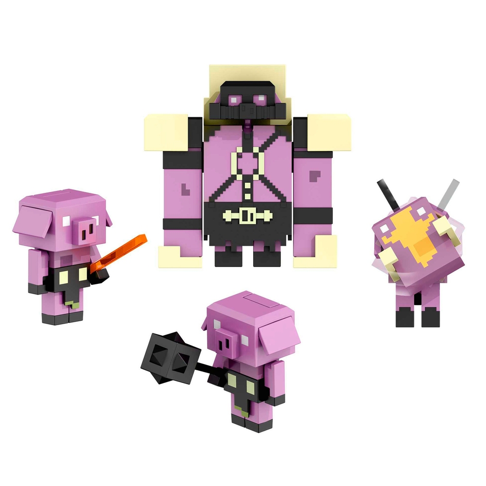 Minecraft Legends Nether Invasion 8cm Figuren 4er-Pack