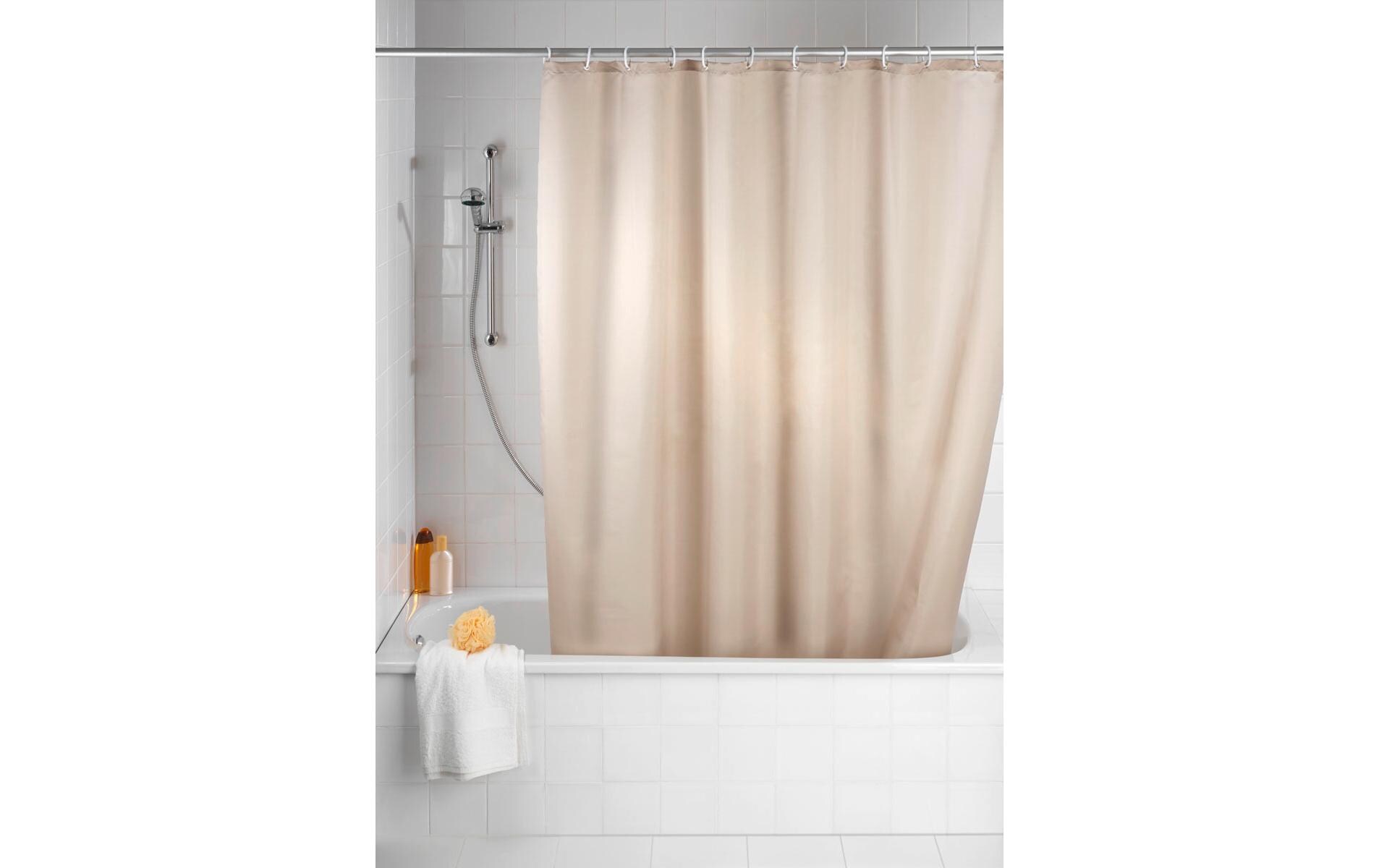 Duschvorhang Anti-Schimmel 180 x 200 cm, BeigePflegeleichter Badevorhang