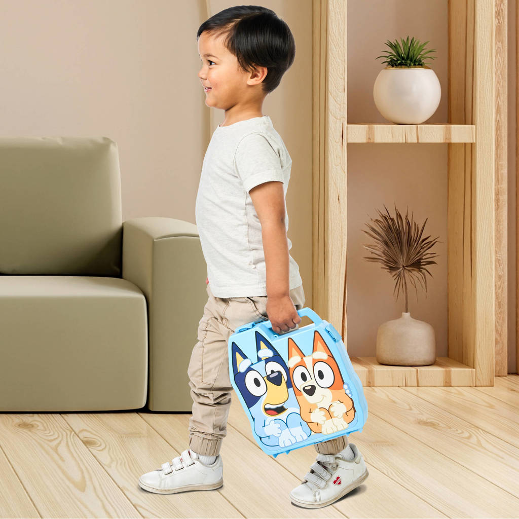 Bluey Verzamelkoffer met 8 speelfiguren Deluxe set