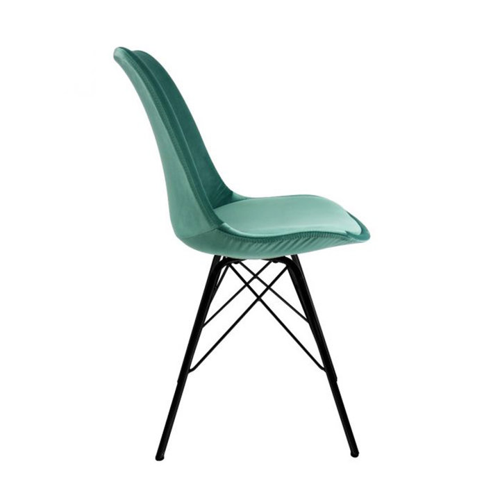 Kick collection - Stoel Velvet - Mintgroen