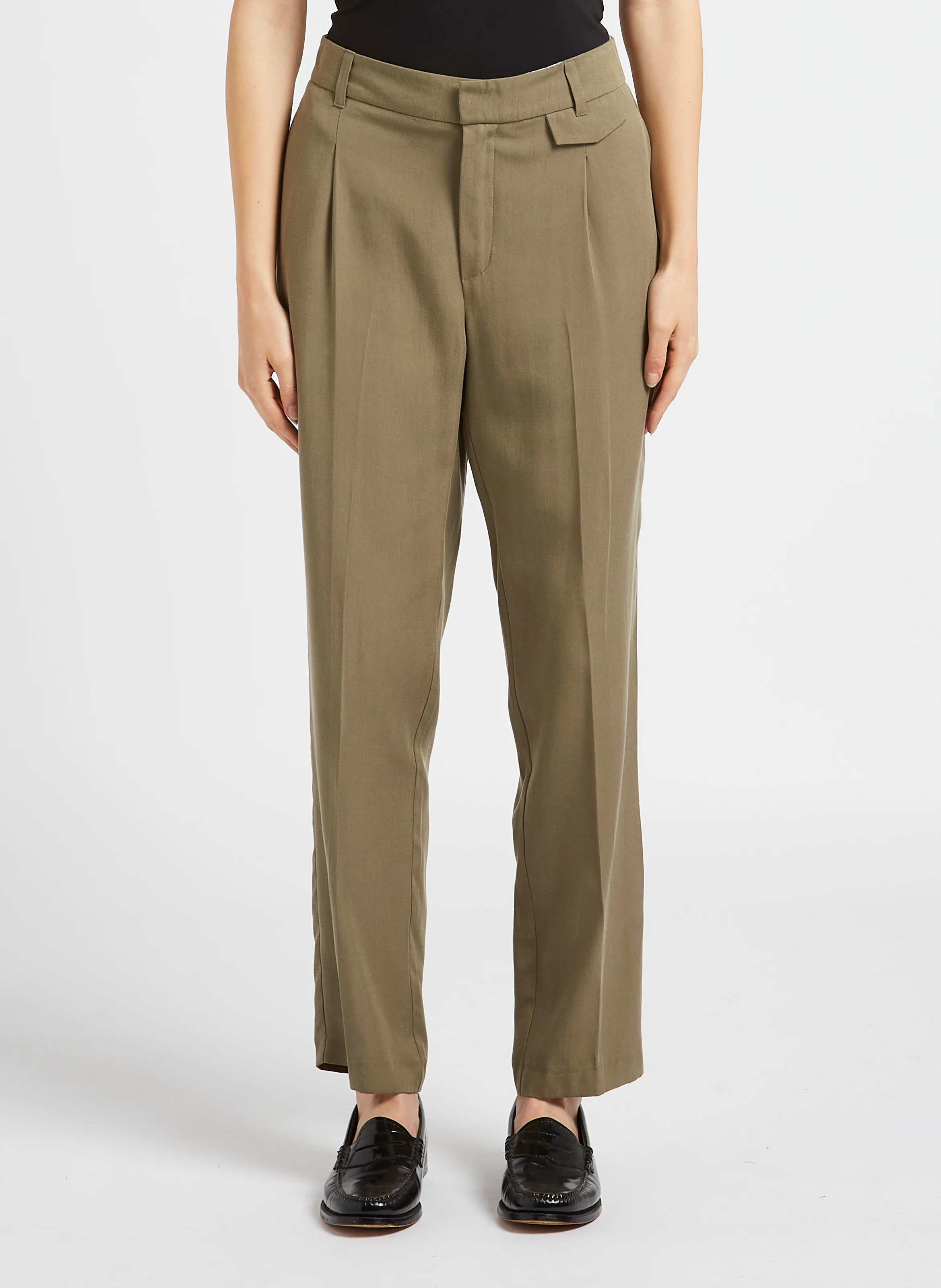PACHA - Pantalon fluide à pinces | Vert