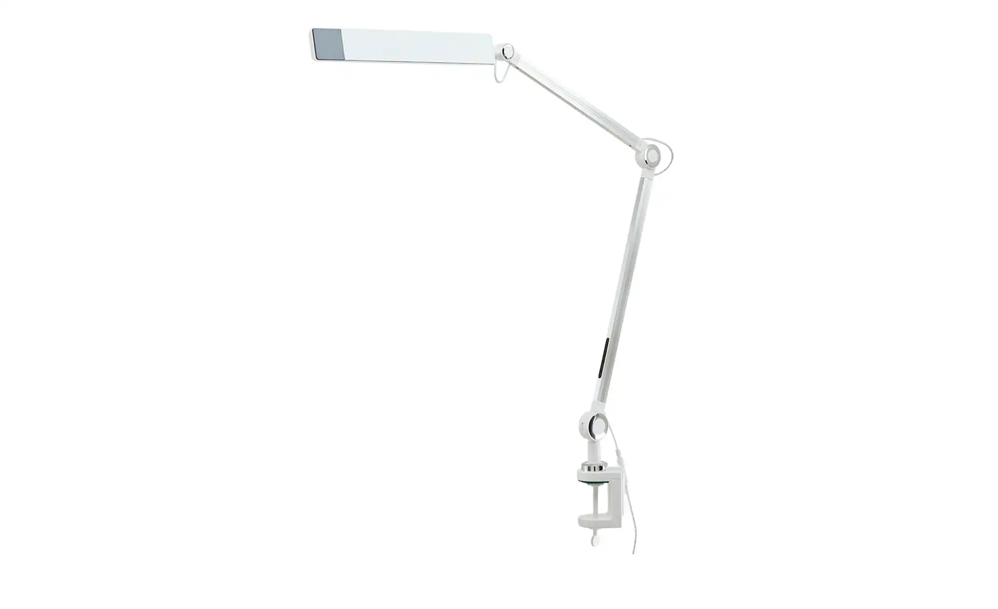 KHG LED-Klemmleuchte, 1-flammig, weiß mit Touchpad