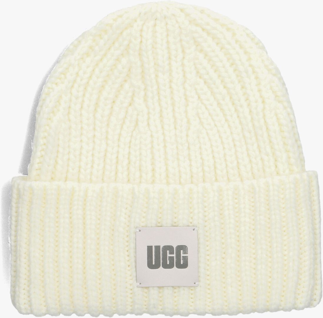 UGG witte ugg muts chunky rib beanie