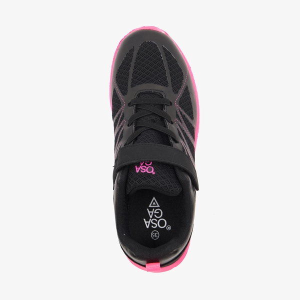 Osaga Sharp meisjes hardloopschoenen zwart