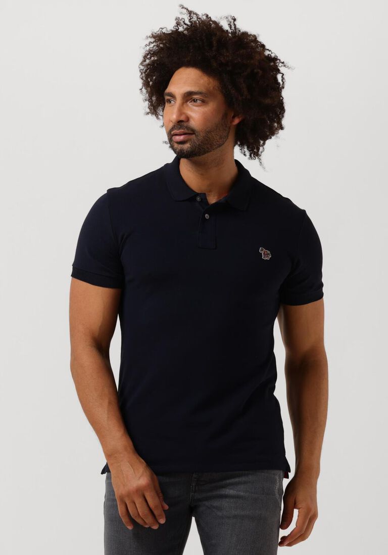 PS PAUL SMITH donkerblauwe ps paul smith polo mens slim fit ss polo shirt zebra