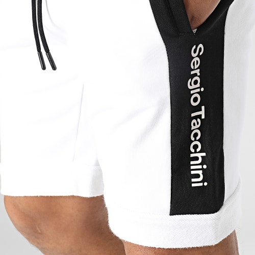 Short Jogging A Bandes Vunkan Blanc