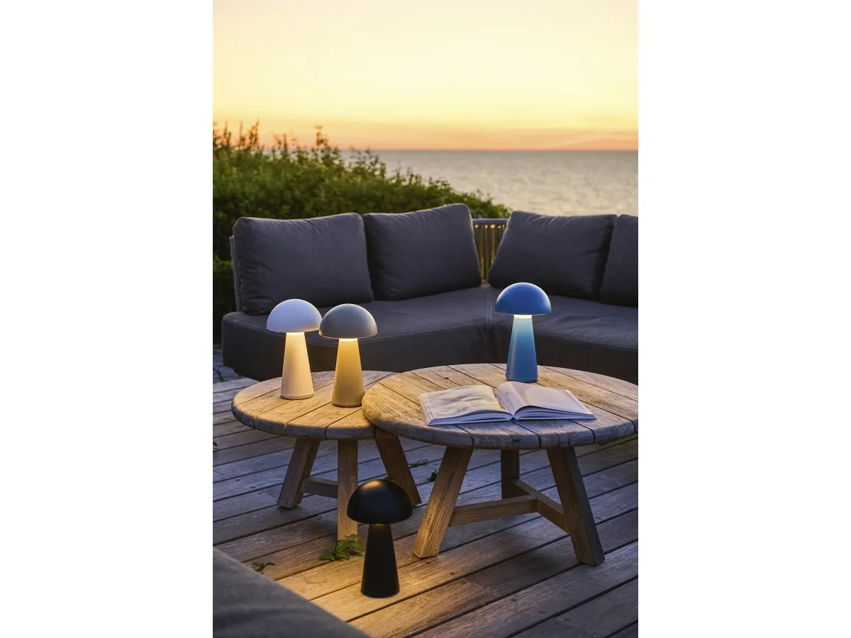 Sirius Sam Genopladelig Lampe - Blå - H 28 cm
