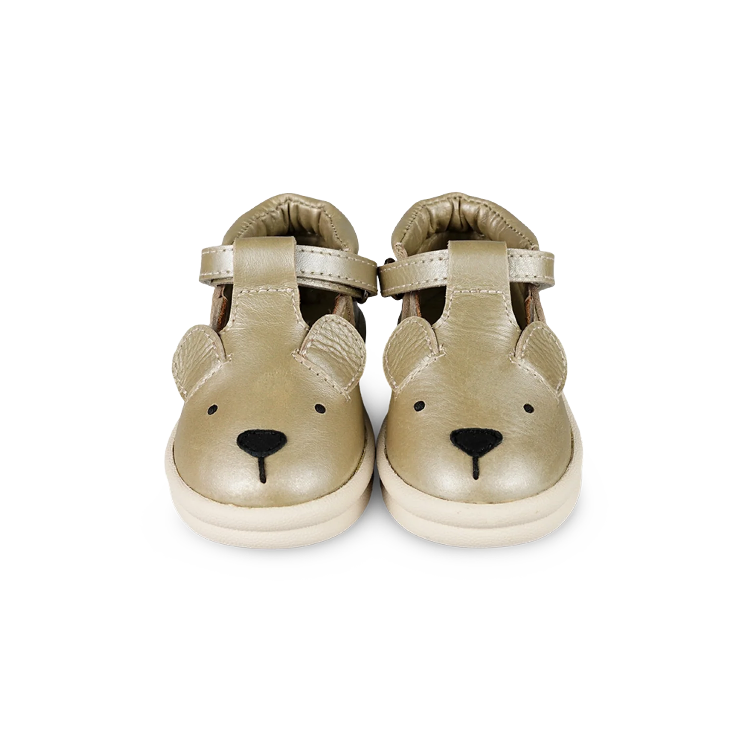 Zilpa Shoes | Bear | Champagne Metallic Leather