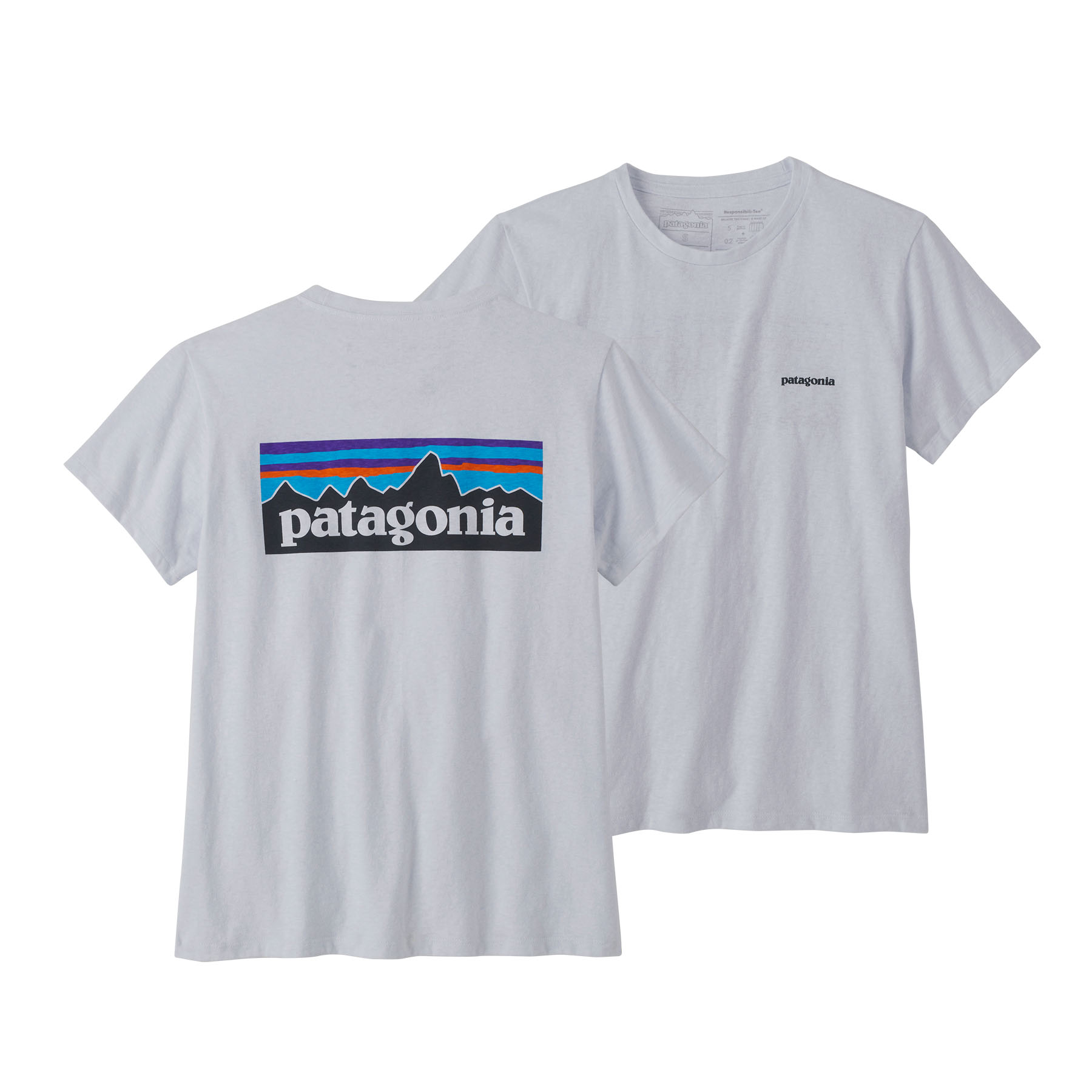 Patagonia P-6 Logo Responsibili-Tee Womens White