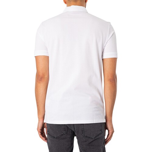 BOSS - Dereso232 Polo Ajustado Blanco