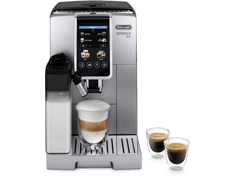 De'Longhi Kaffeevollautomat Dinamica Plus ECAM380.85 Taupe Kaffeevollautomat mit 3.5 Fulltouch TFT-Farbdisplay