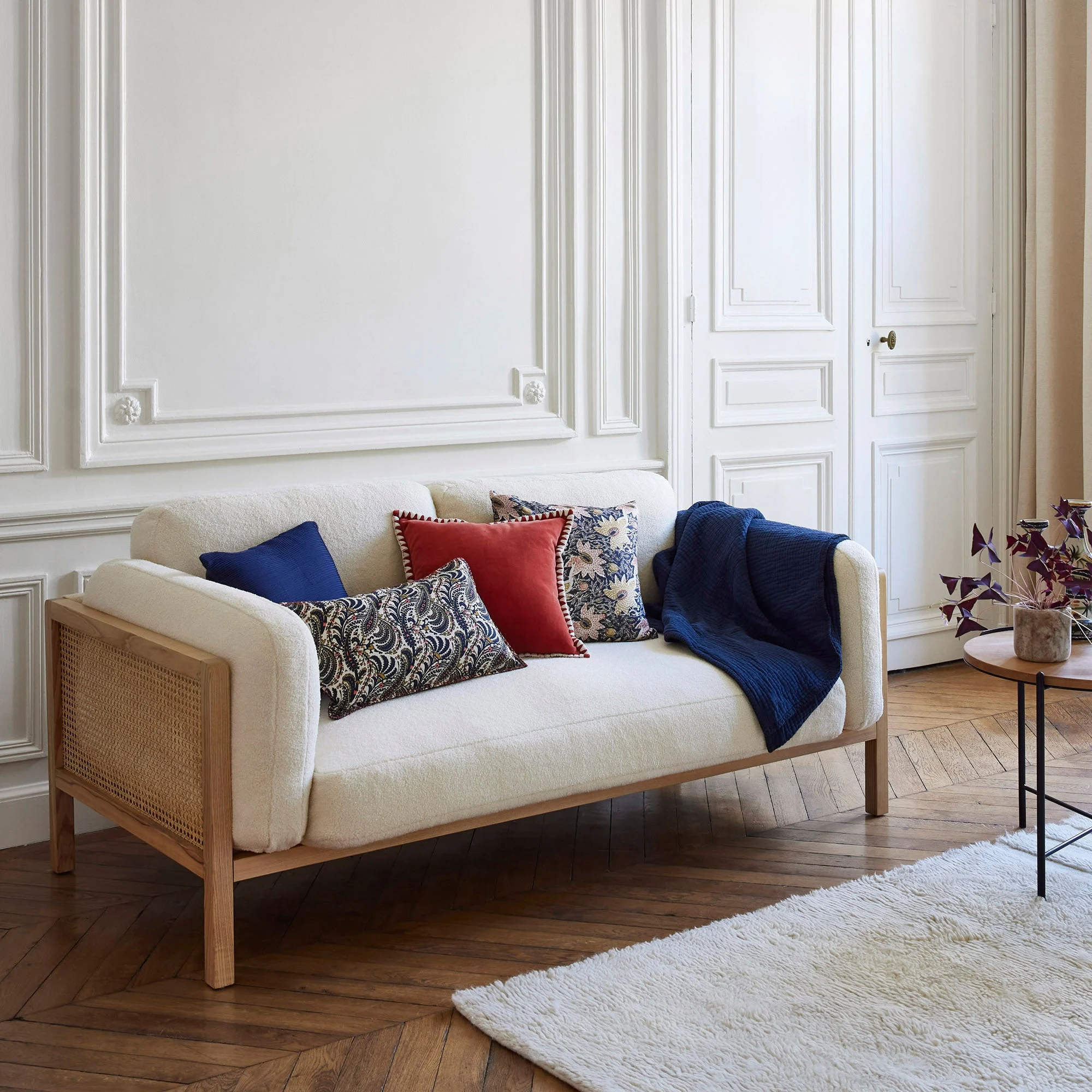 PADMA - Housse de coussin | Bleu