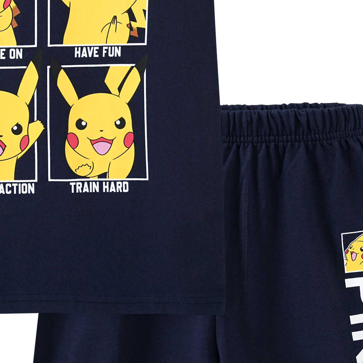 Topolino Pokémon Shorty mit großem Print dunkelblau