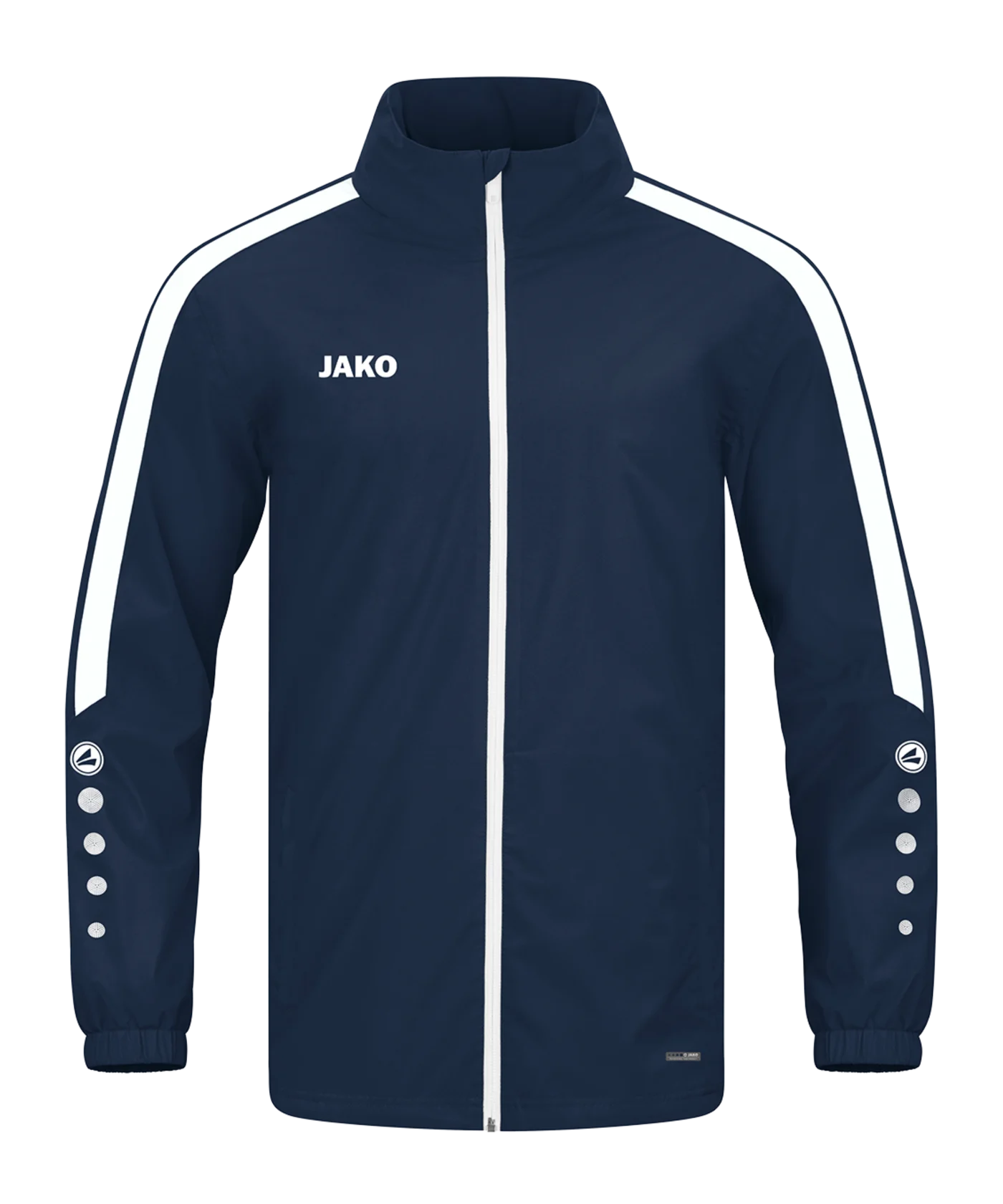 JAKO Power Allwetterjacke Blau Weiss F900