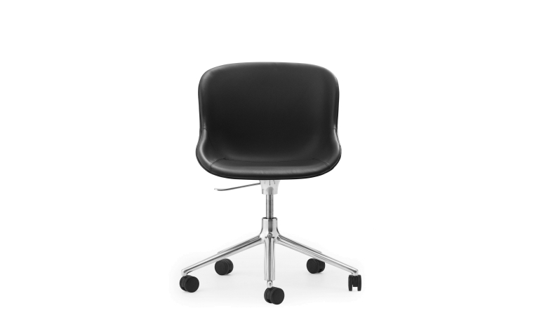 Normann Copenhagen Hyg gestoffeerde bureaustoel alu onderstel Grijs Synergy