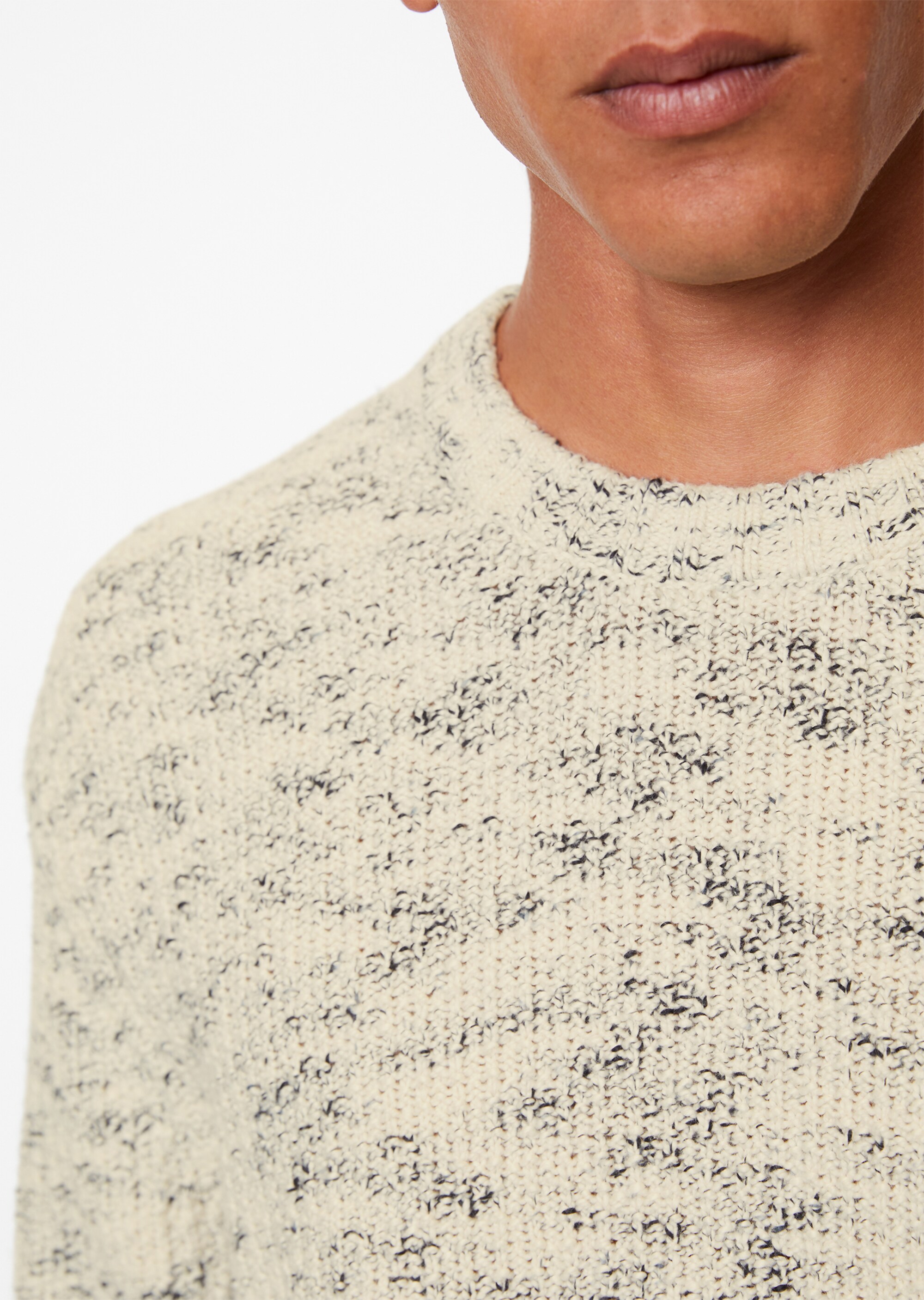 Pullover relaxed mit Mouliné-Struktur