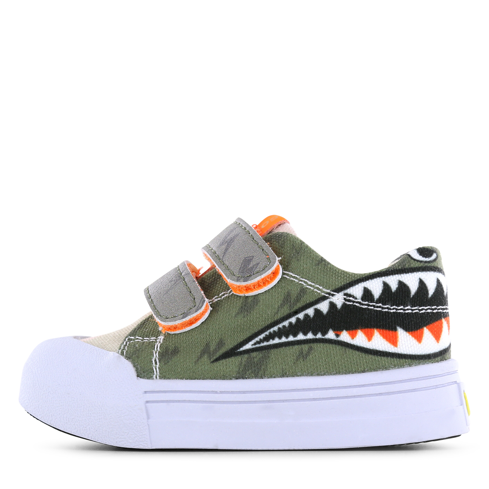 Go Bananas sneaker klittenband - Haai Canvas | Jongens schoenen
