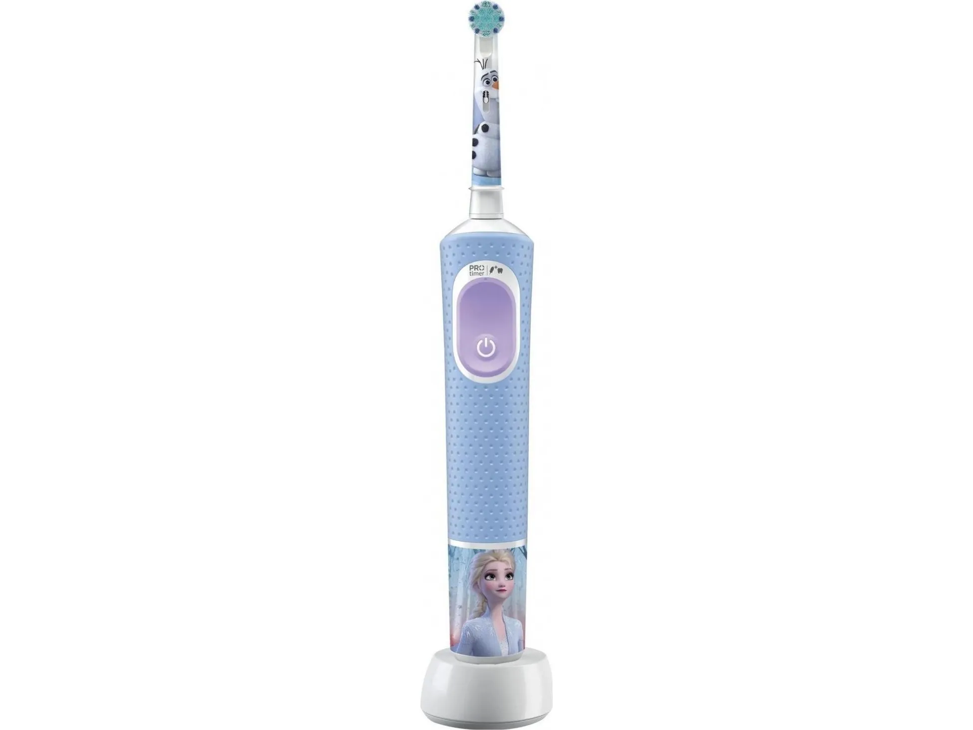 Oral-B Pro Kids, Barn, Roterende, pulserende tandbørste, Daglig pleje, Super sensitive, Lyse Blå, Batteri, Indbygget batteri
