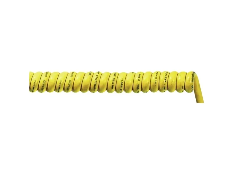 Lapp ÖLFLEX Spiral 540 P, 0,7 m, Gul, 3000 V, 2,5 mm², -30 - 50 °C, 5,1 cm
