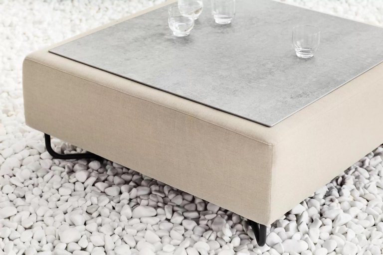 Bolia Orlando O2 poef outdoor large Brezza zand