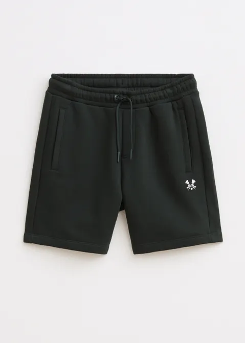 Korte broek jogger met logo groen (GRN.D)