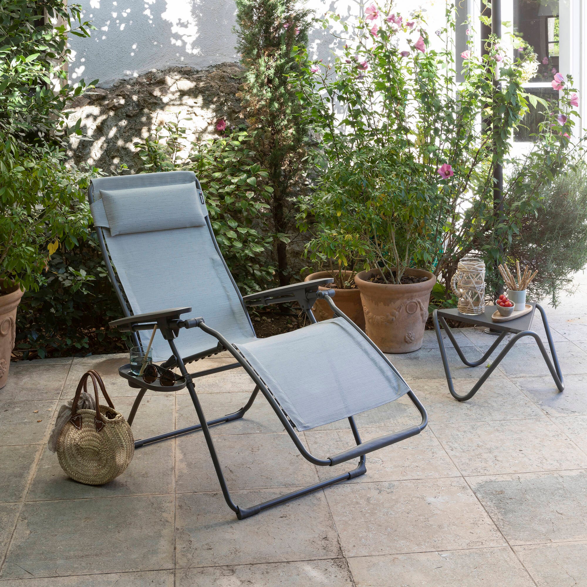Zero-Gravity-Relaxliege Futura Batyline® Duo Grau Galet