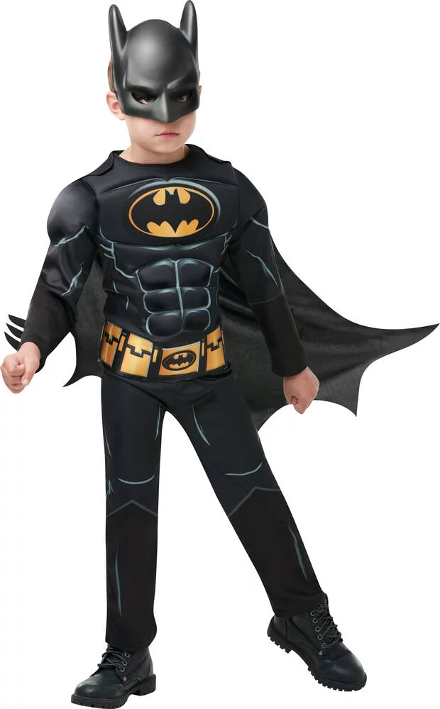 DC COMICS BATMAN - DEGUISEMENT LUXE - TAILLE S 3-4 ANS