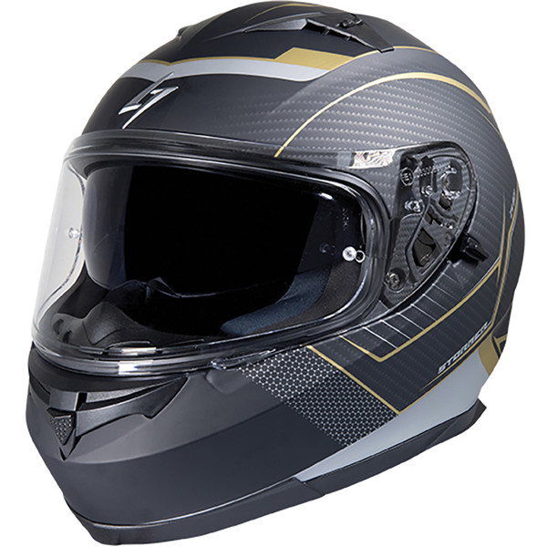 Stormer - Casque ZS 801 Miles Noir Mat / Or