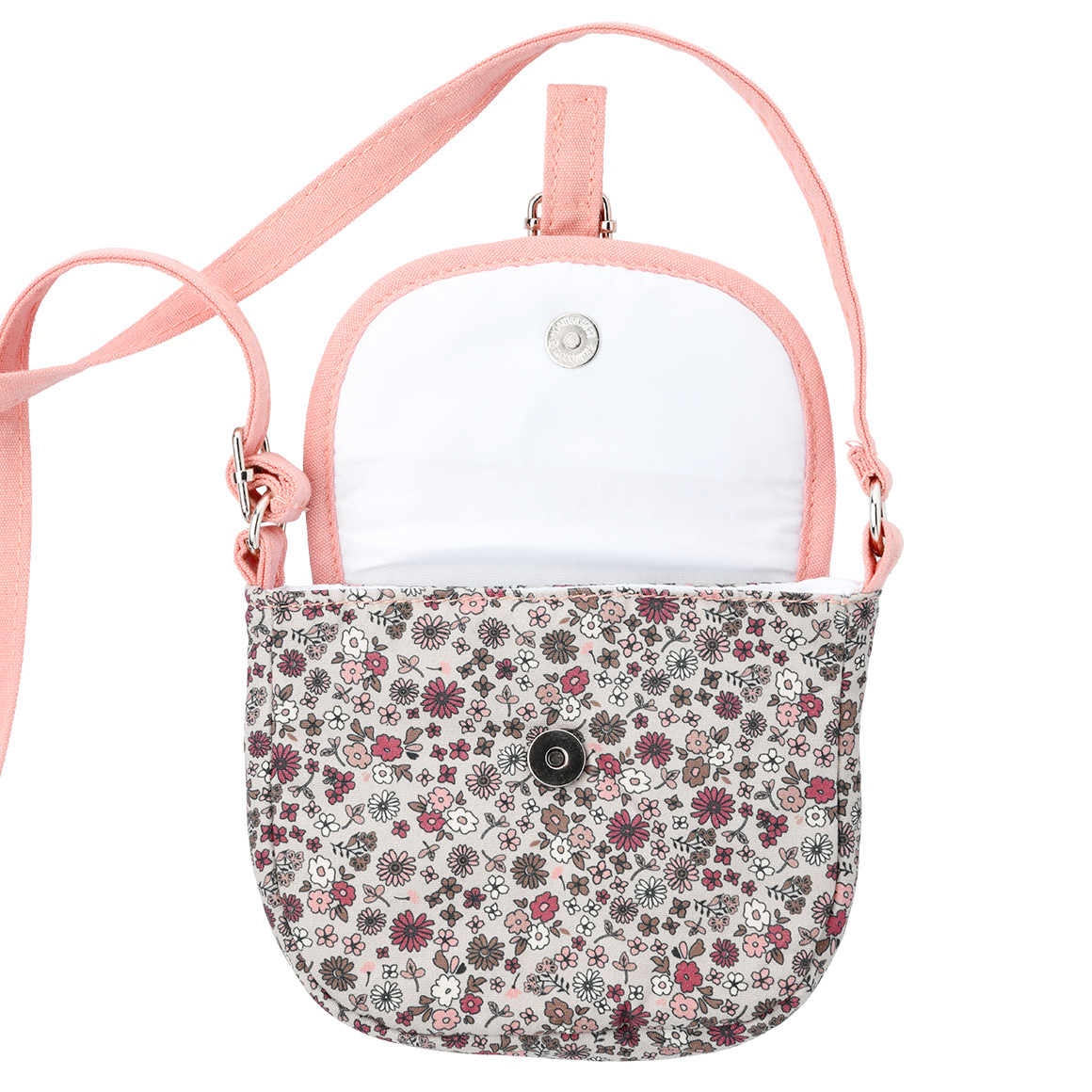 Topolino Mädchen Umhängetasche mit Blumen-Muster rosa / beige