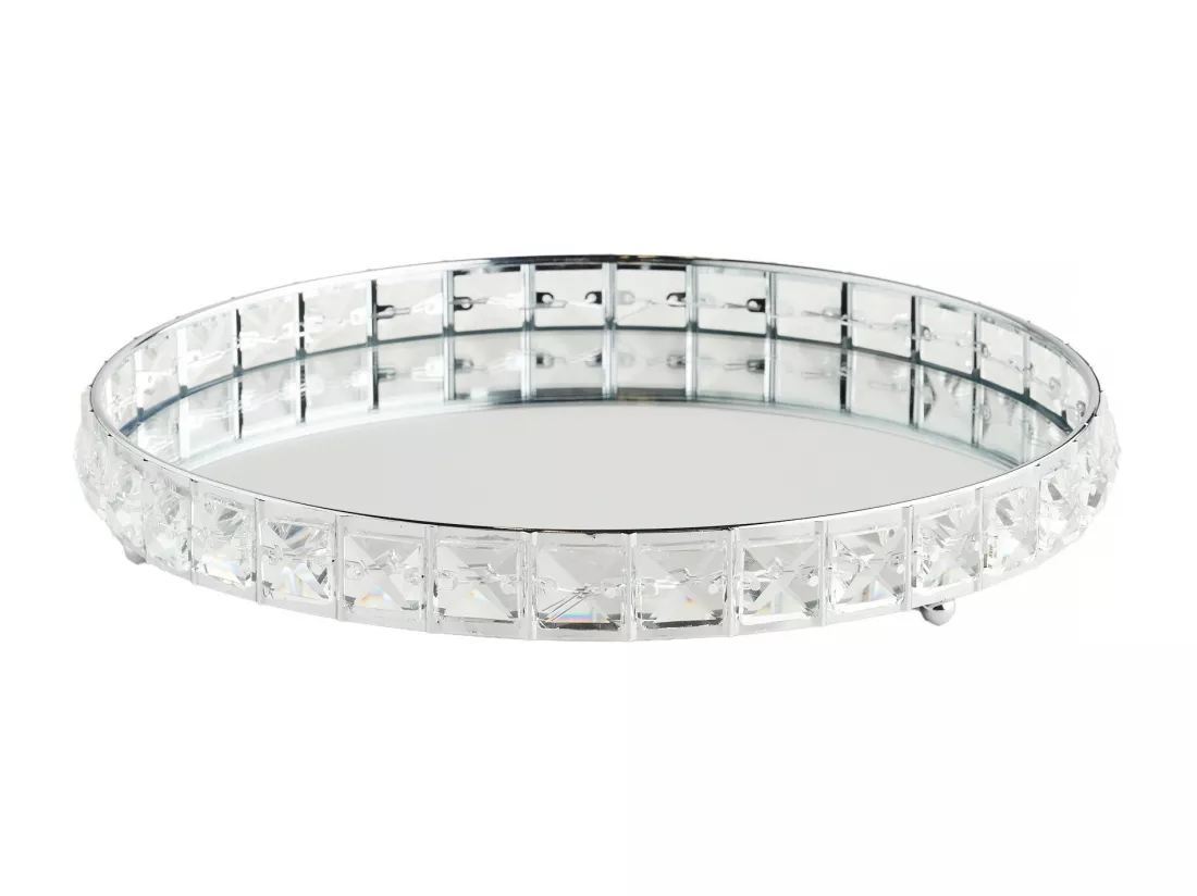 Plateau Glis argent moyen 4 x 30