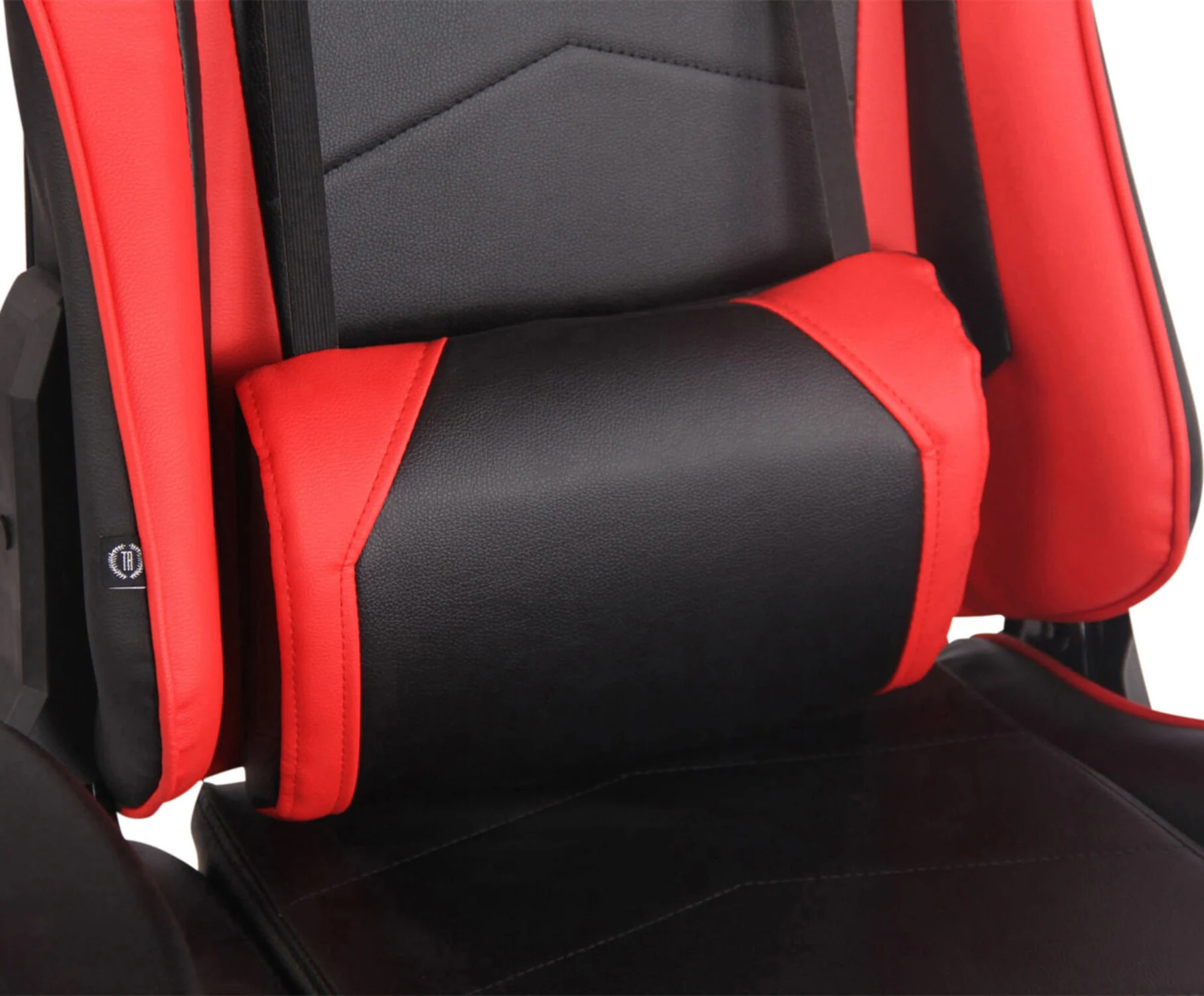 TPFLiving Racing Bürostuhl Turbine mit Fußablage Schwarz/Blau