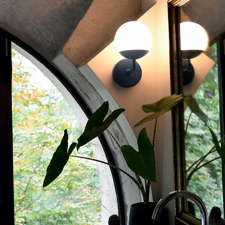 Fermob - Mooon! Wandleuchte LED, Ø 15 cm, acapulcoblau