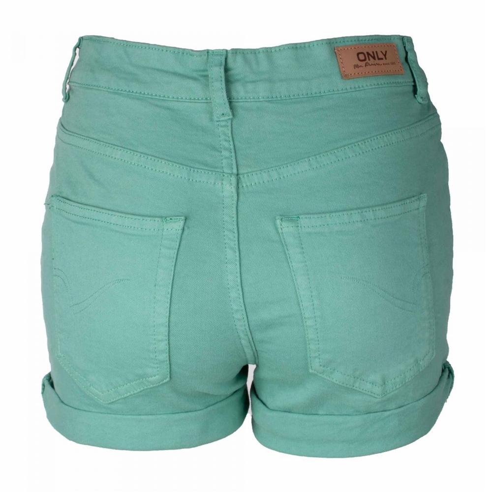 Only Short Turquoise Femme Only Outch Hw Button