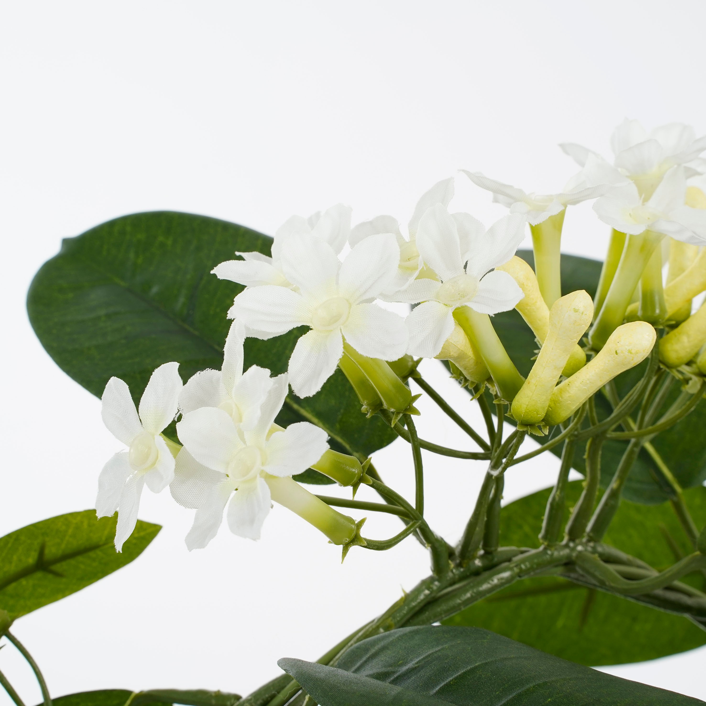Mica decorations - stephanotis artificielle blanc en pot h50