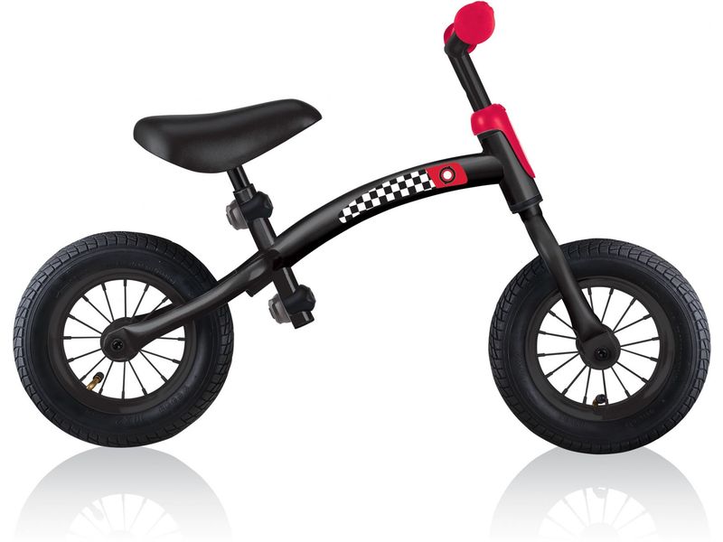 GLOBBER Kinder-Laufrad Go Bike Air, Rot / Schwarz Balance-Bike