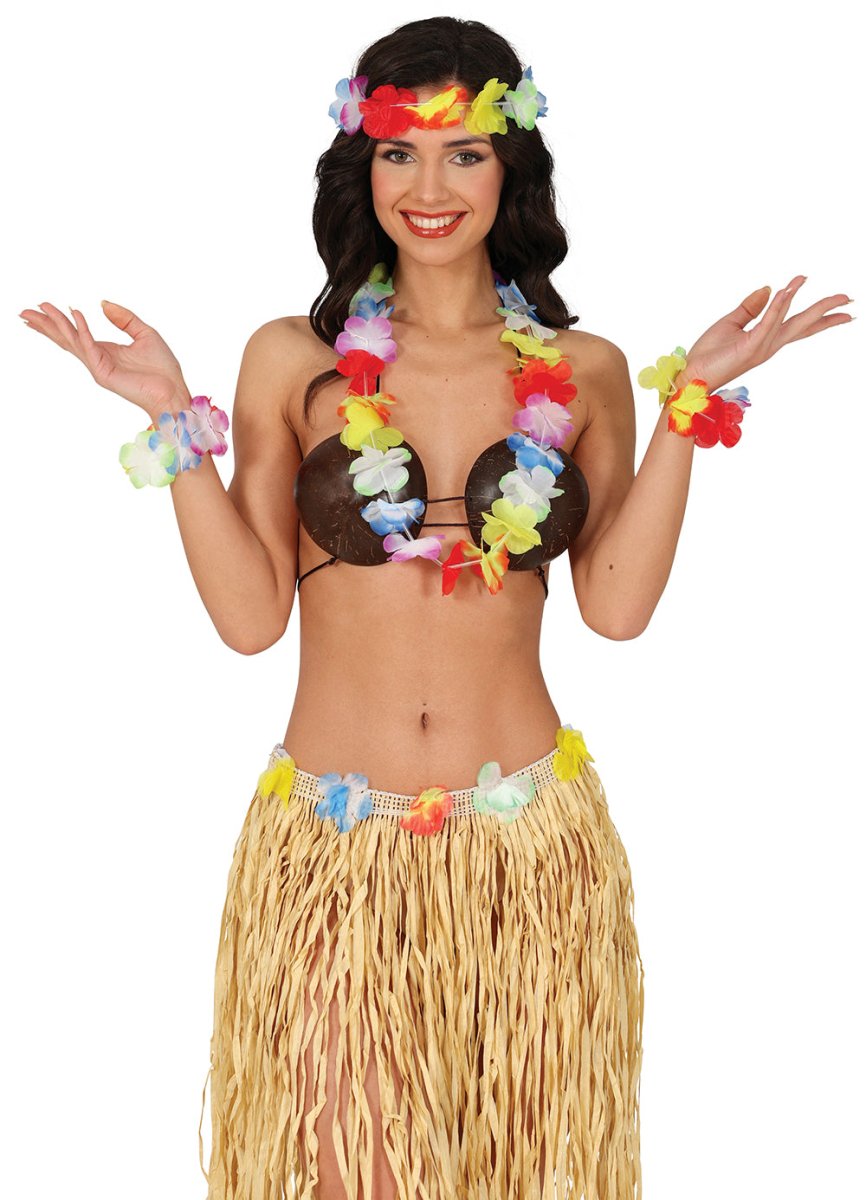 Hawaii Accessoireset Regenboog 4 delig