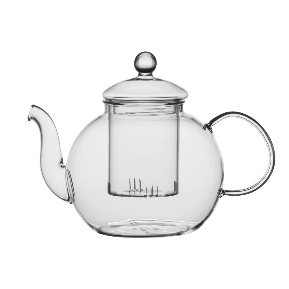 Théière ronde Borosilicate 1 l en verre Table passion
