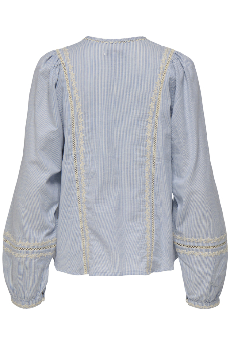 Only blauwe dames blouse
