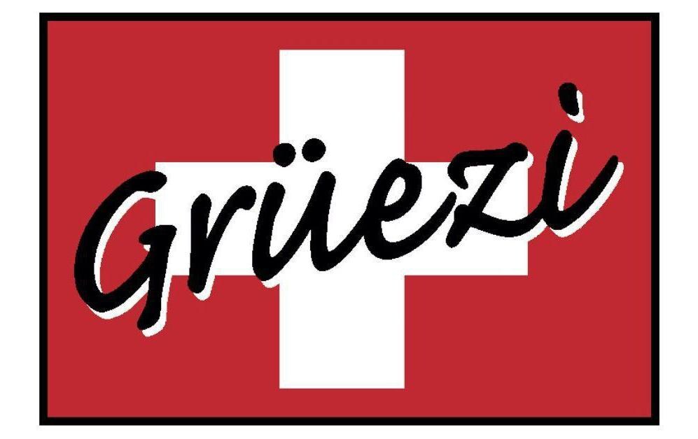 Fussmatte Grüezi 50 cm x 75 cmPflegeleichte und rutschfeste Schmutzfangmatte
