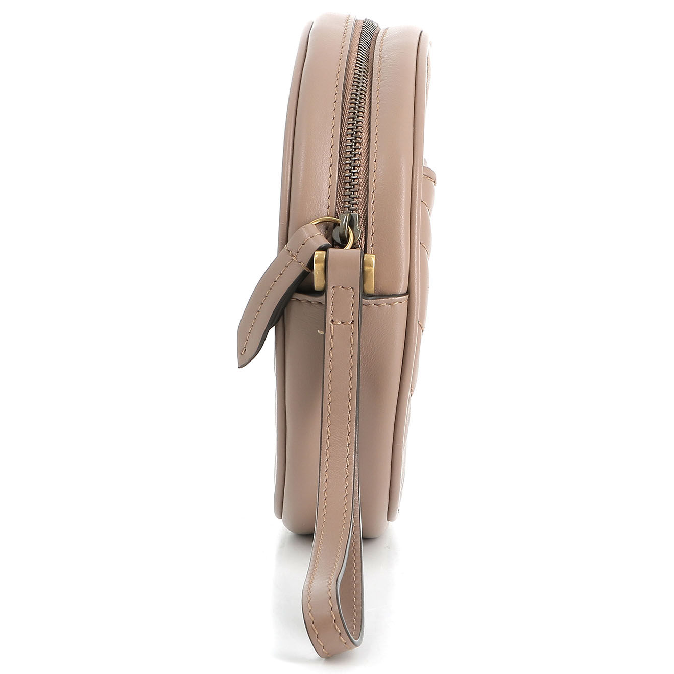 Gucci Pochette en Cuir Marmont rose - Très bon état - Diamètre 16 cm