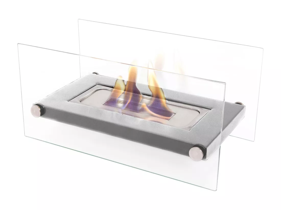 Cheminée éthanol de table en acier inoxydable
