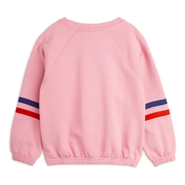 Mini Rodini Sweat Super Sporty Coton Bio | Rose